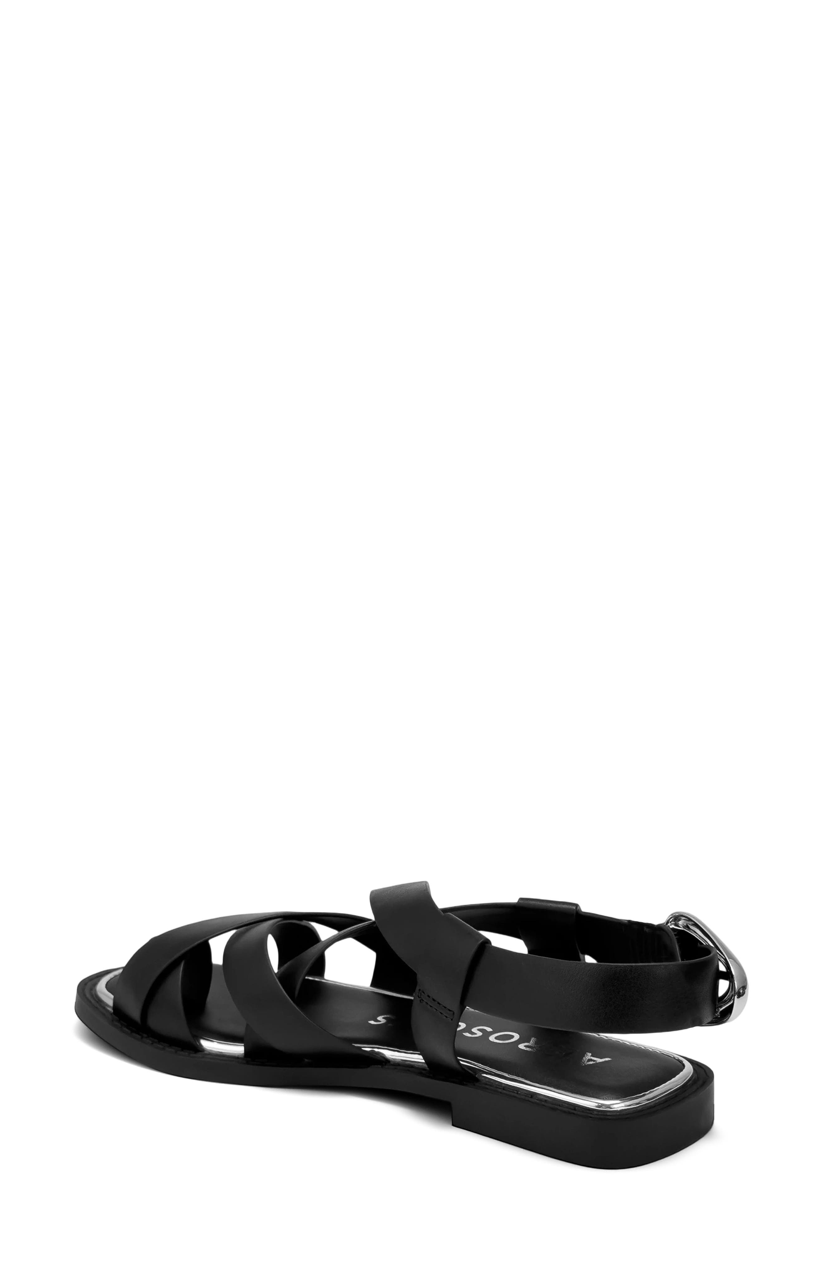 Aerosoles Cargo Toe Loop Sandal, Alternate, color, Black Fx Nappa