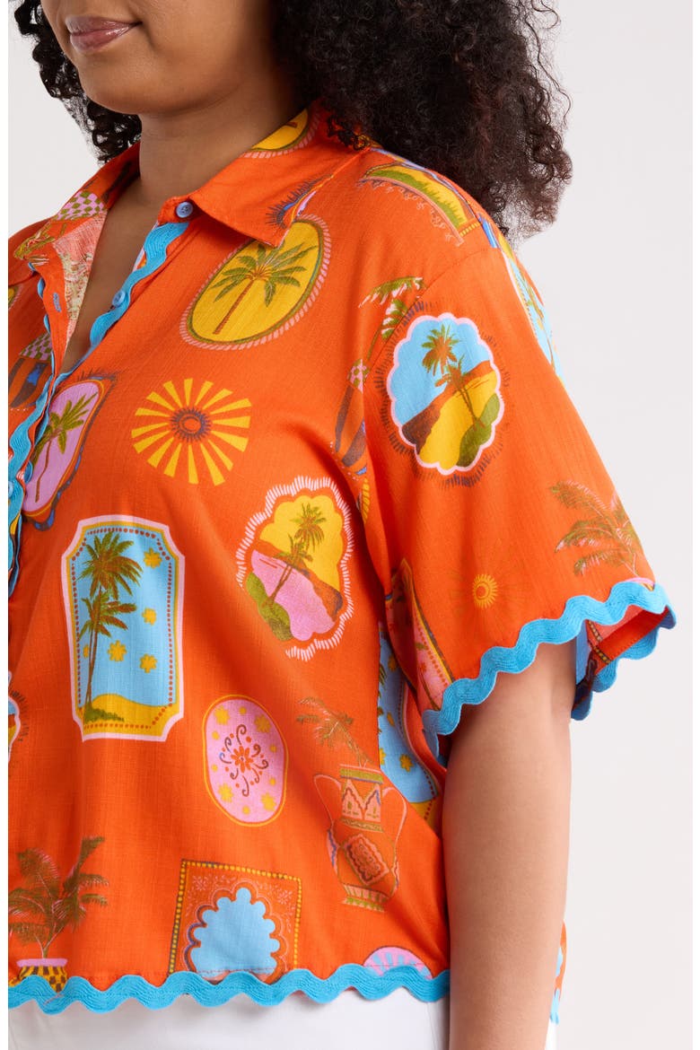 Maury Postcard Shirt, Alternate, color, RED-PINK-MULTI