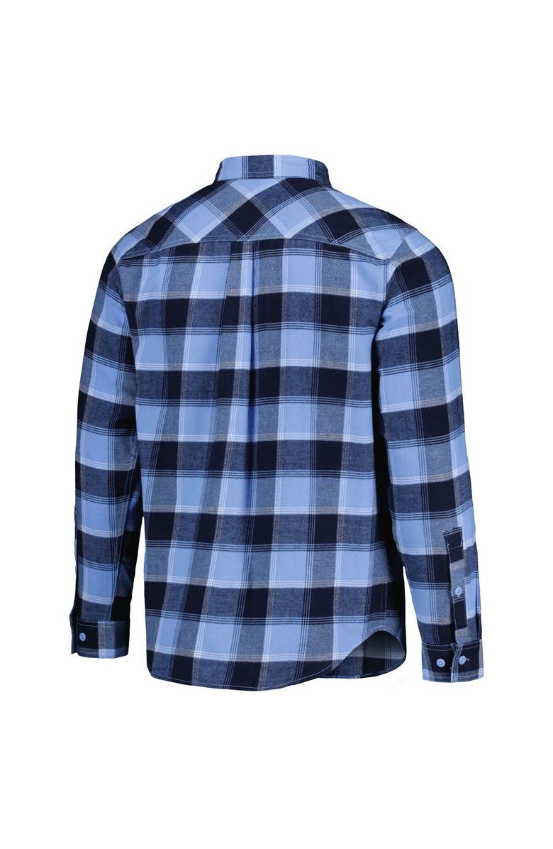 Columbia Men's Columbia Carolina Blue North Carolina Tar Heels Flare Gun Flannel Team Button-Up Shirt, Alternate, color, 