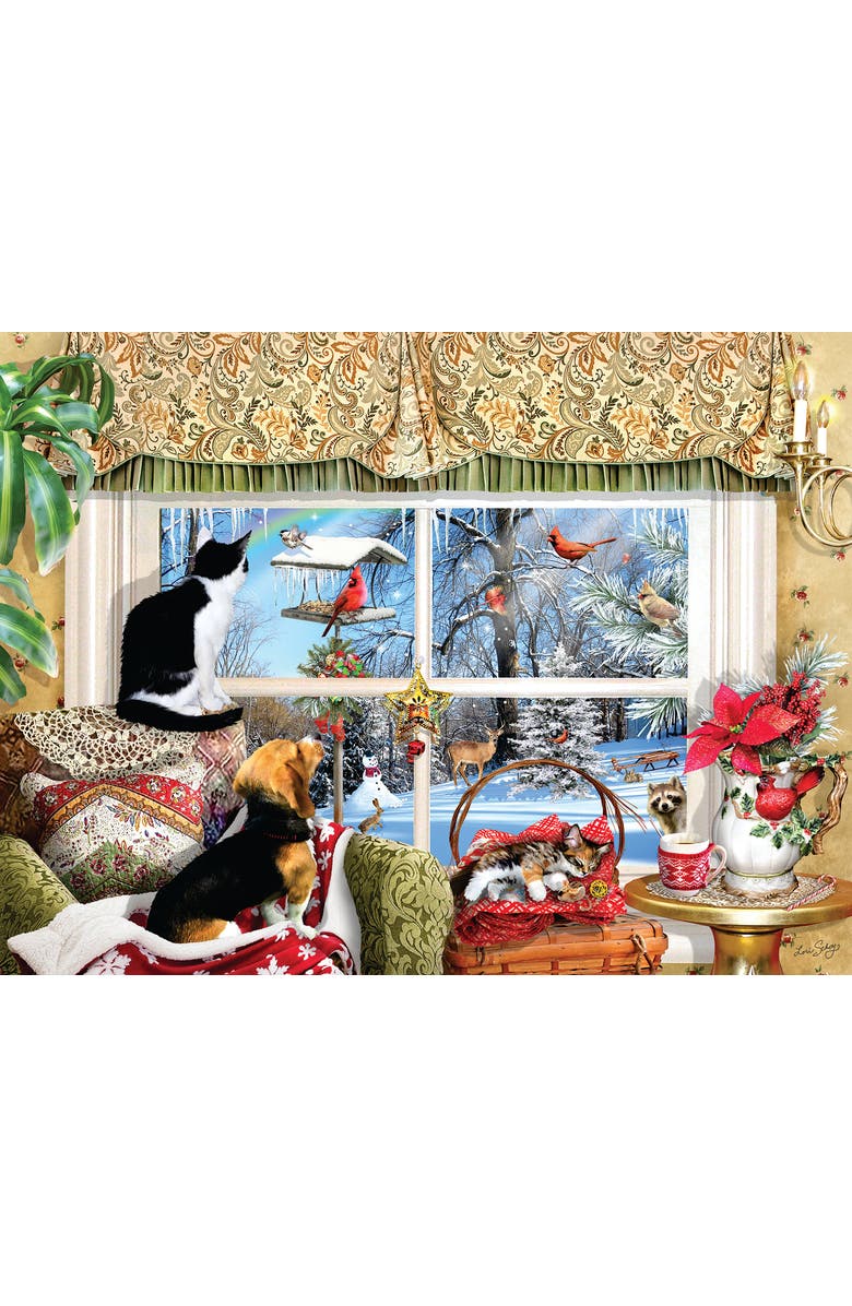 Sunsout Looking Through a Window 300 piece Jigsaw Puzzle for Adults, Alternate, color, Multicolor