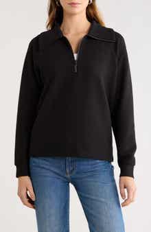 Caslon® Ottoman Half Zip Pullover