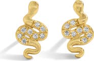 Mazin Jewels Mini Snake Studs