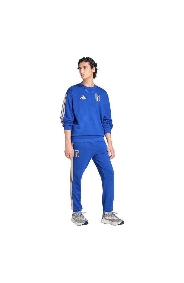 adidas Men's adidas Blue Italy National Team FIFA x World Cup Alphaskin Crewneck Sweatshirt, Alternate, color, Blue