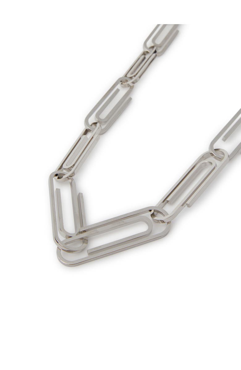 OFF WHITE Men's Paperclip Chain Necklace, Alternate, color, Silver