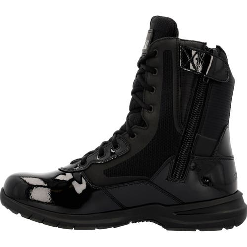 Rocky 8" Side Zip Public Service Boot In Black