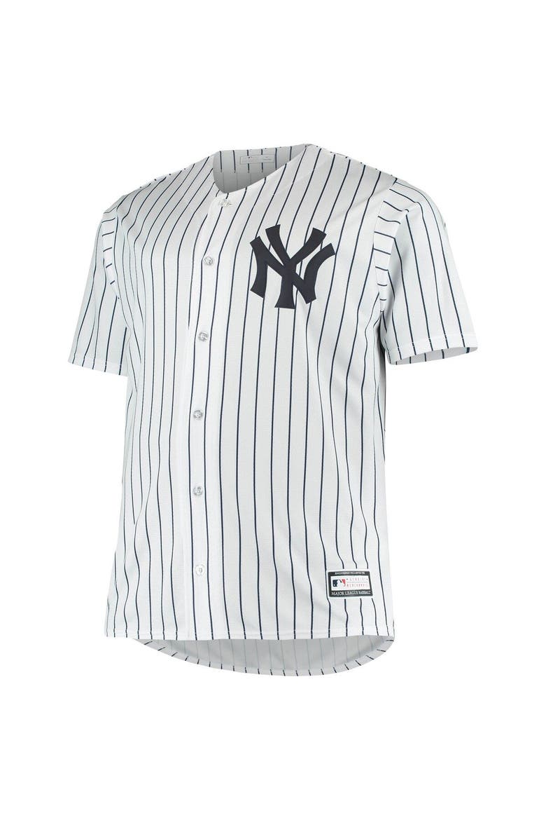 Men's Derek Jeter White New York Yankees Big & Tall Replica Player Jersey, Alternate, color, White