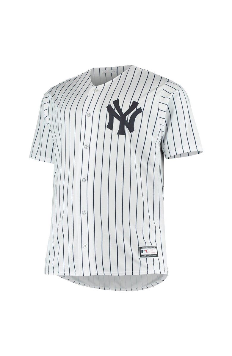 PROFILE Men's Derek Jeter White New York Yankees Big & Tall Replica Player Jersey, Alternate, color, 