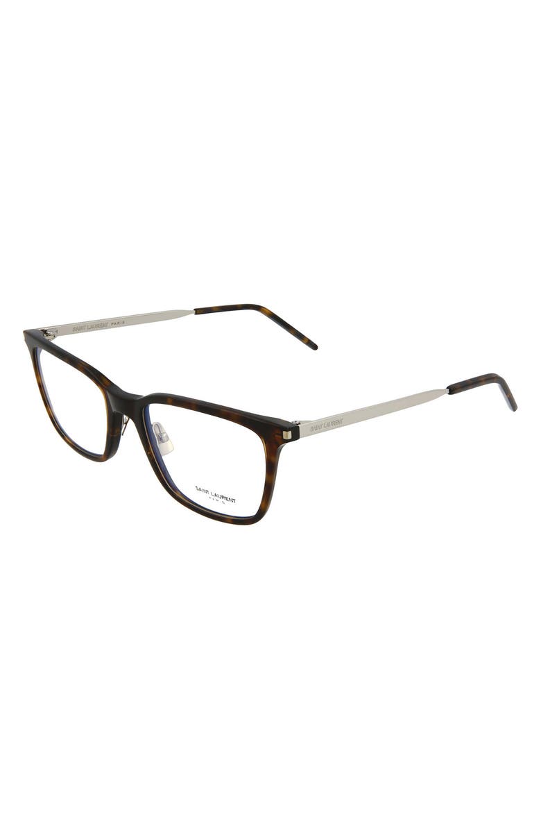 Saint Laurent 54mm Square/Rectangle Optical Frames, Alternate, color, 