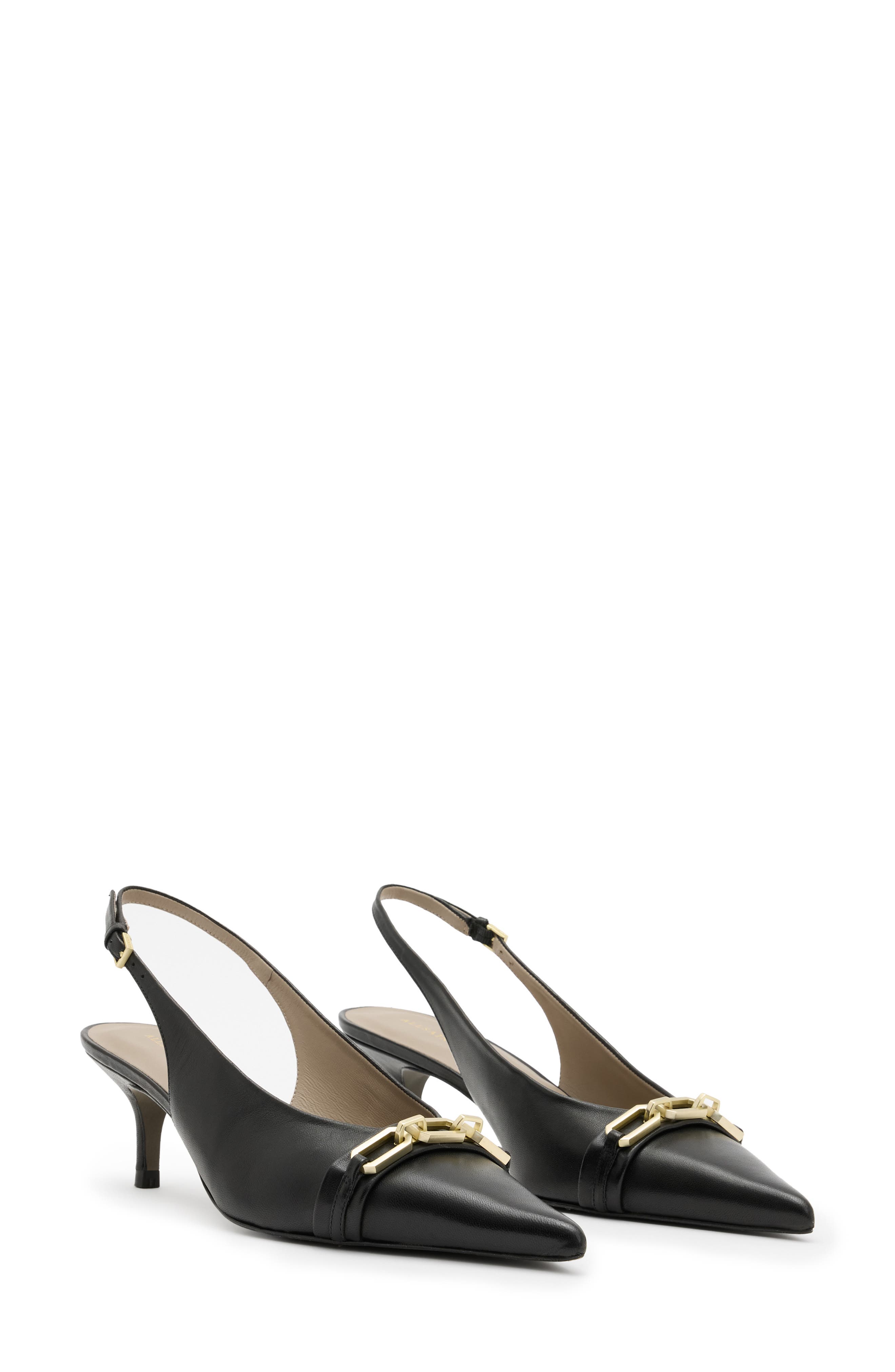 AllSaints Grace Pointed Toe Slingback Pump, Main, color, 