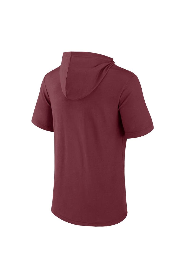 Men's Fanatics Branded Maroon Texas A&M Aggies Outline Lower Arch Hoodie T-Shirt, Alternate, color, Maroon