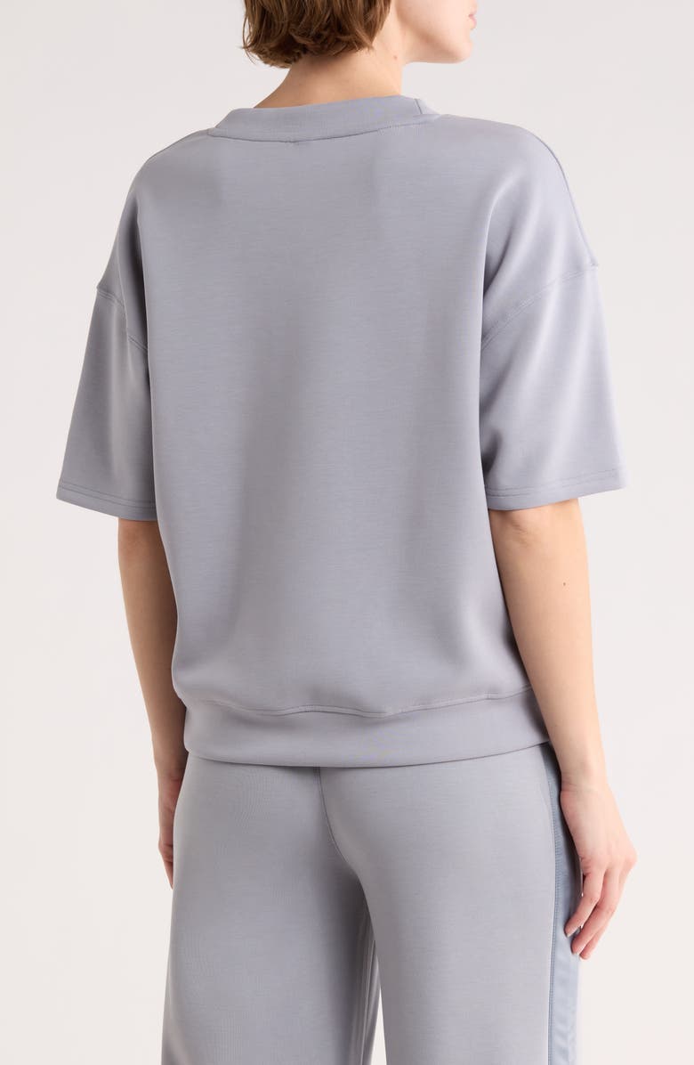 YOGALICIOUS Sandwashed Softlite Short Sleeve Top, Alternate, color, Washed Weathervane