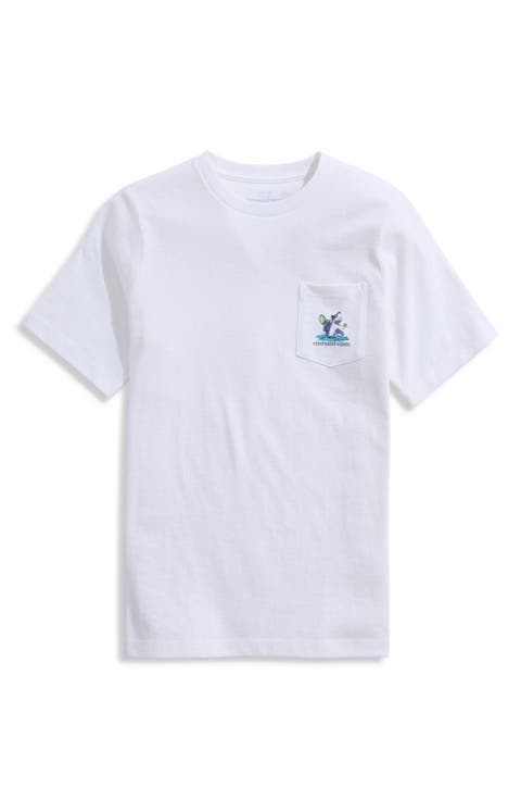 Kids' Shark Tennis Pocket Graphic T-Shirt (Toddler, Little Kid & Big Kid)