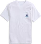 vineyard vines Kids' Shark Tennis Pocket Graphic T-Shirt