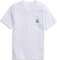 vineyard vines Kids' Shark Tennis Pocket Graphic T-Shirt