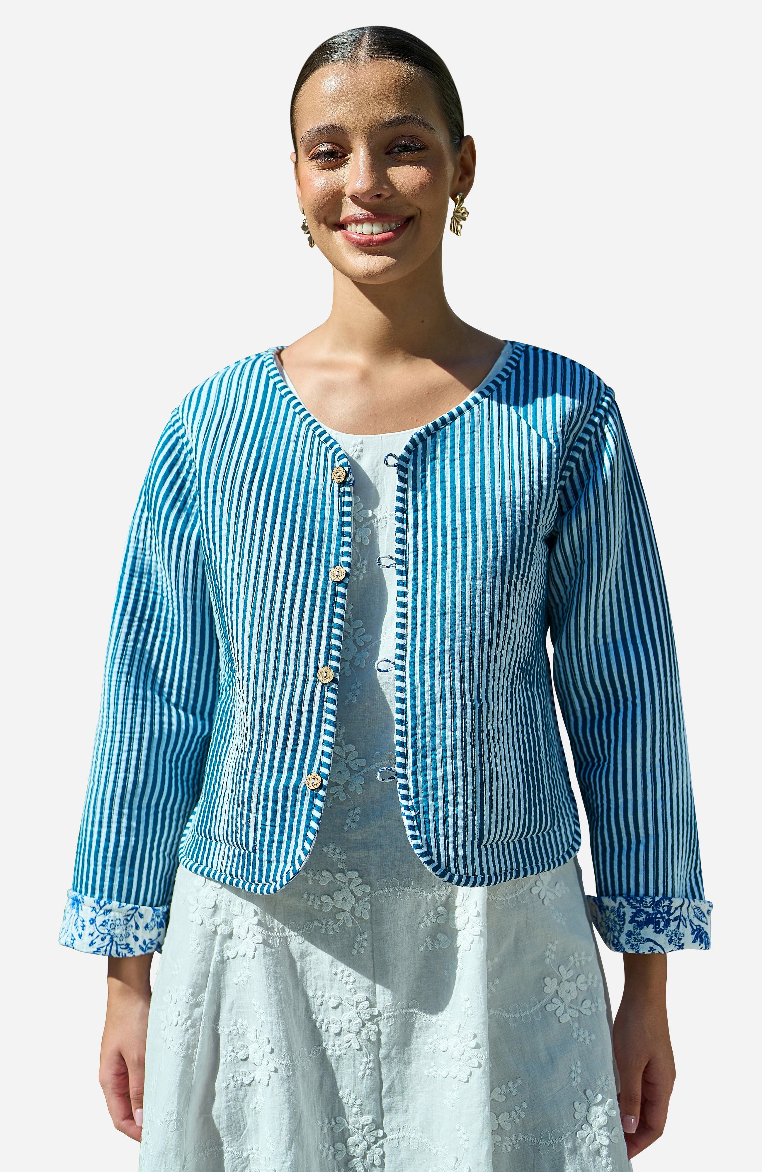 Reversible Cotton Quilted Jacket (Women) | Nordstrom