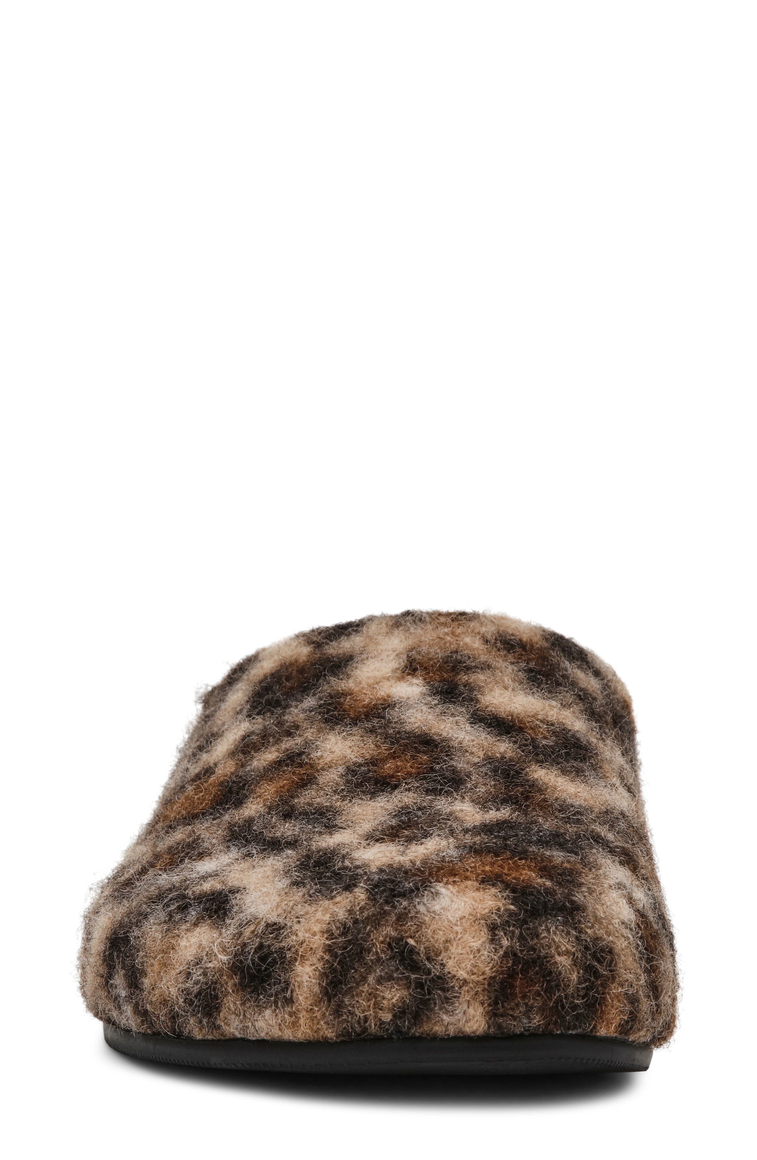 Fond Faux Fur Mule, Alternate, color, LEOPARD
