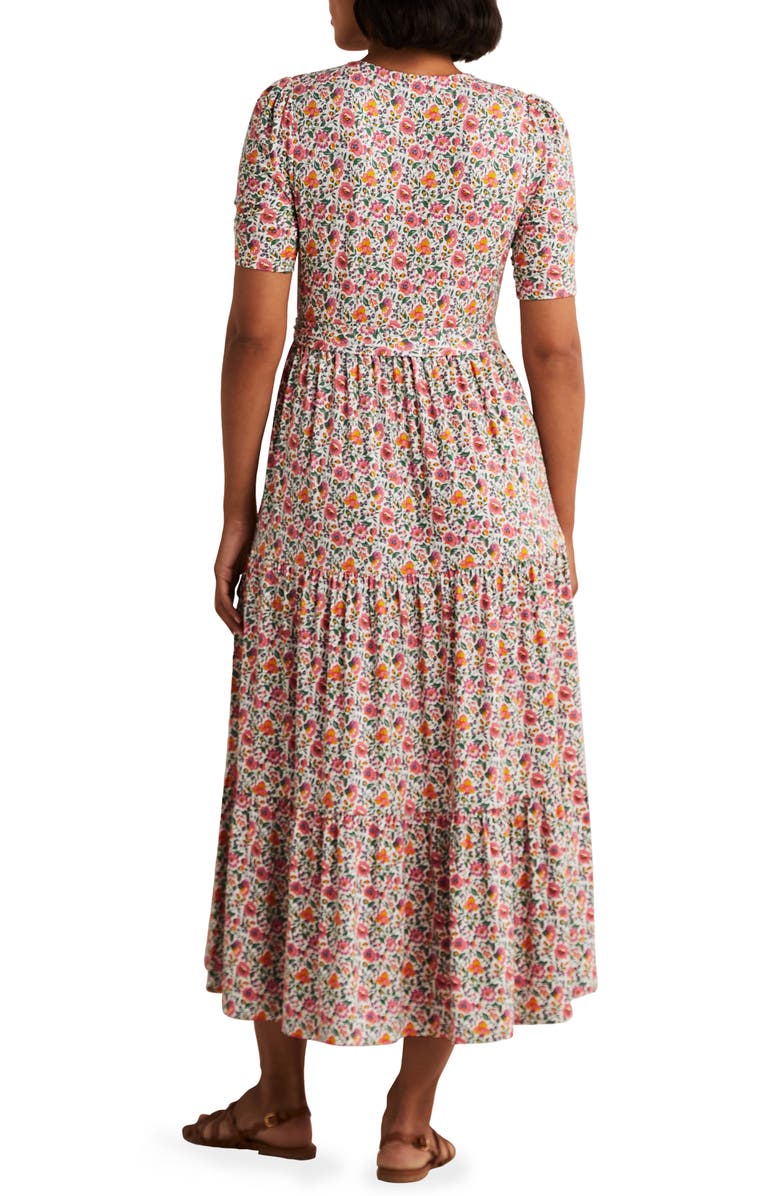 Boden Floral Print Wrap Dress, Alternate, color, 