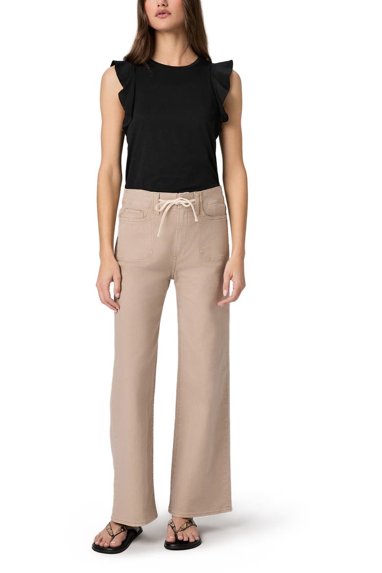 Alaria Flutter Sleeve Top, Alternate, color, BLACK