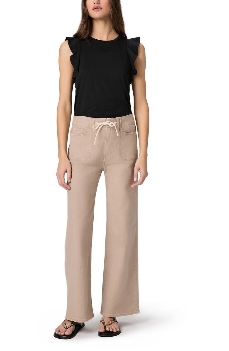 PAIGE Alaria Flutter Sleeve Top, Alternate, color, Black