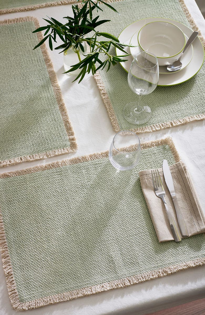 NEXT Set of 4 Fringed Placemats, Alternate, color,