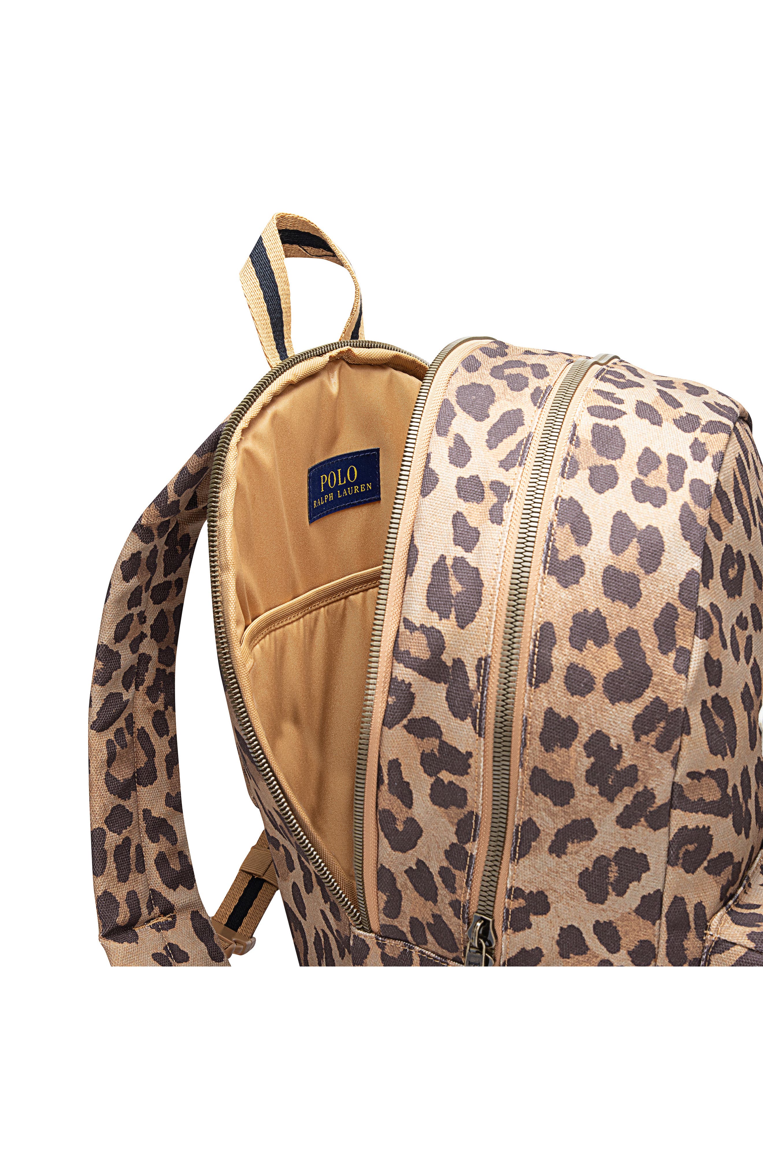 Kids' Varsity Leopard Print Backpack, Alternate, color, APPLE CINNAMON