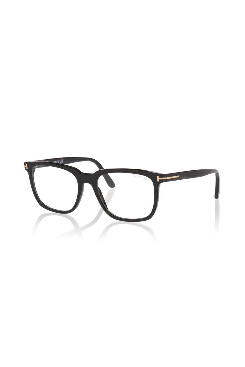 55mm Square optical glasses, Main, color, Black