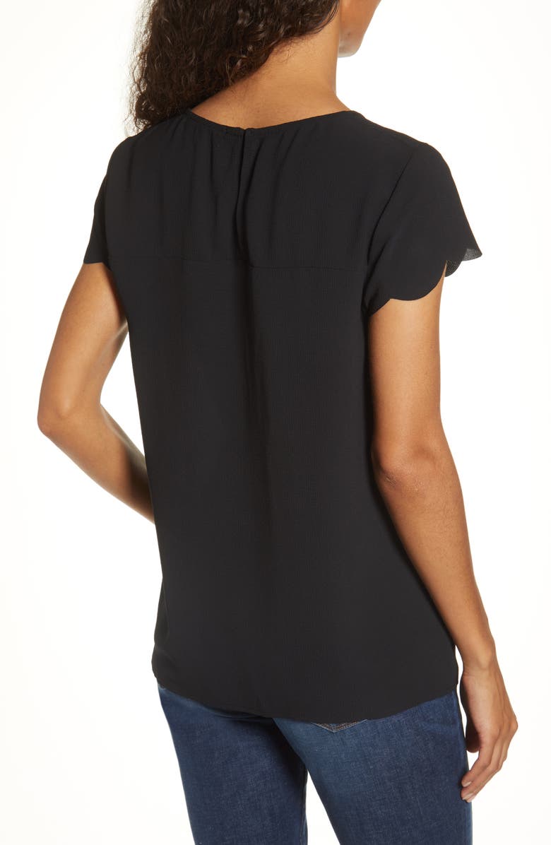 GIBSONLOOK x Fall Refresh Fancy Ashley Woven Scallop Top, Alternate, color,