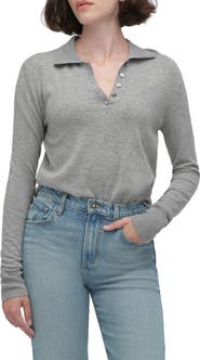Favorite Daughter The Cleo Merino Wool Blend Henley Sweater