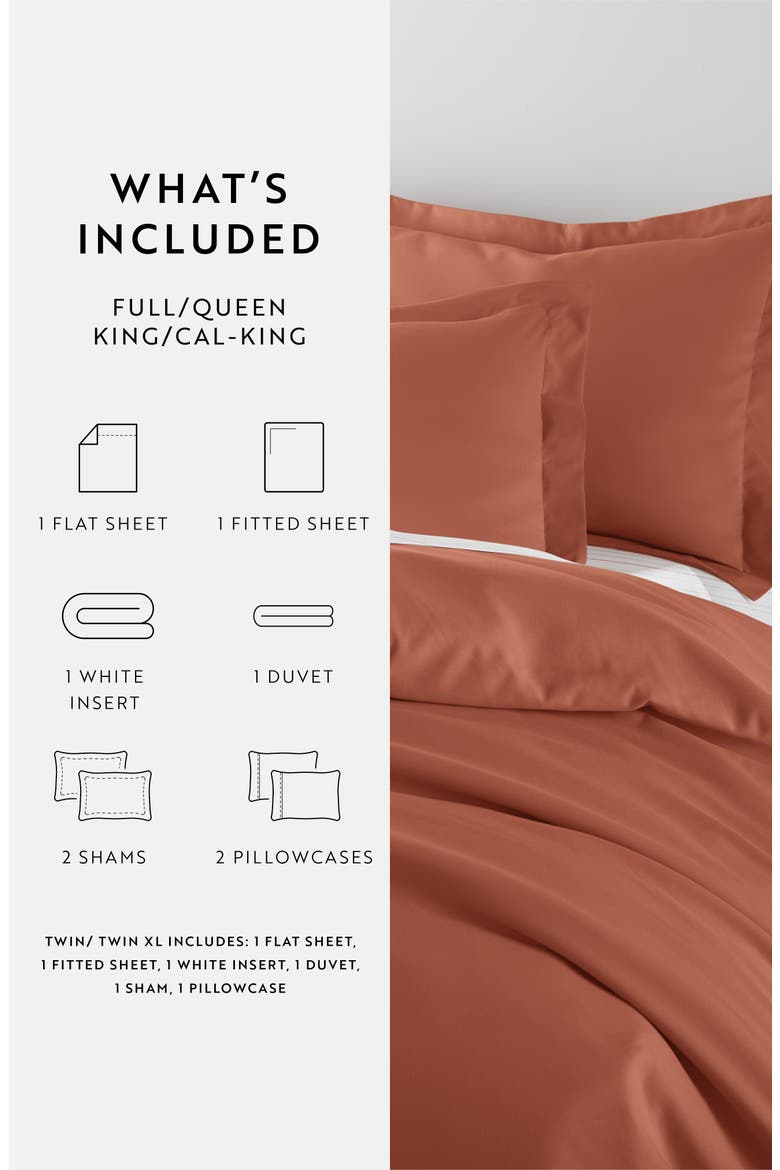 Bundle Duvet Set, Alternate, color, CLAY