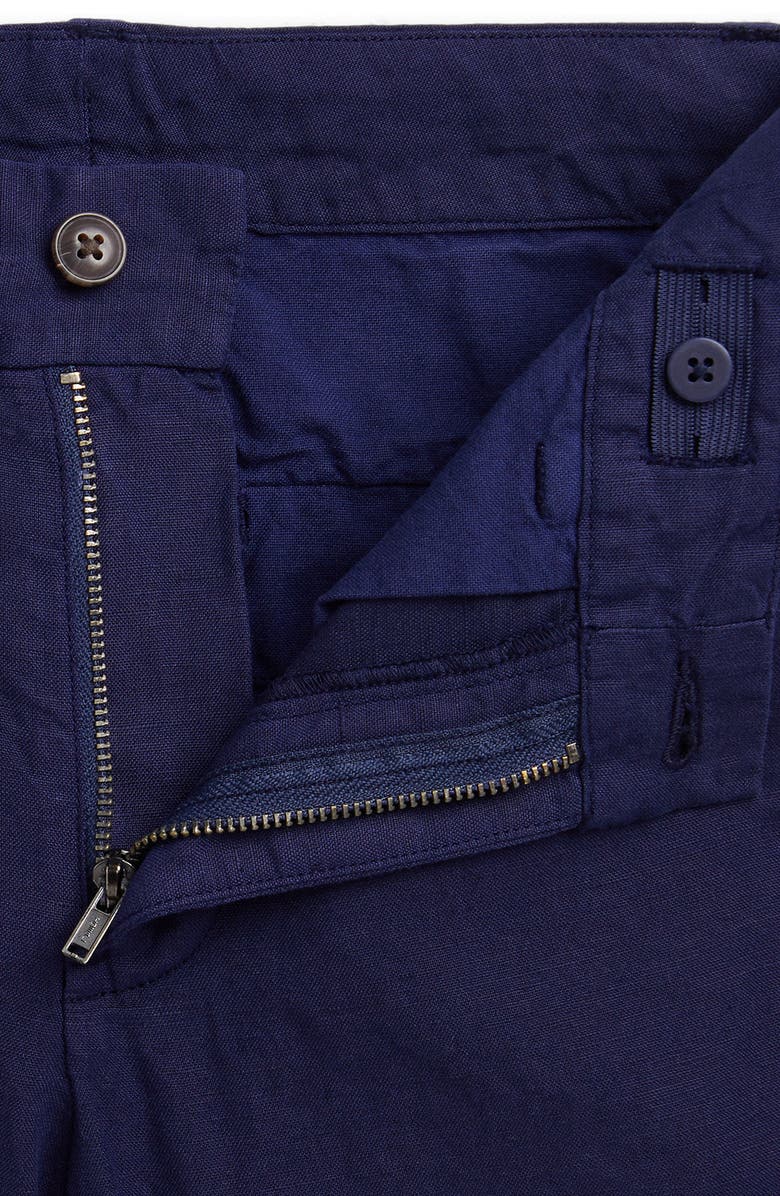 Polo Ralph Lauren Kids' Flat Front Linen & Cotton Chino Shorts, Alternate, color, 