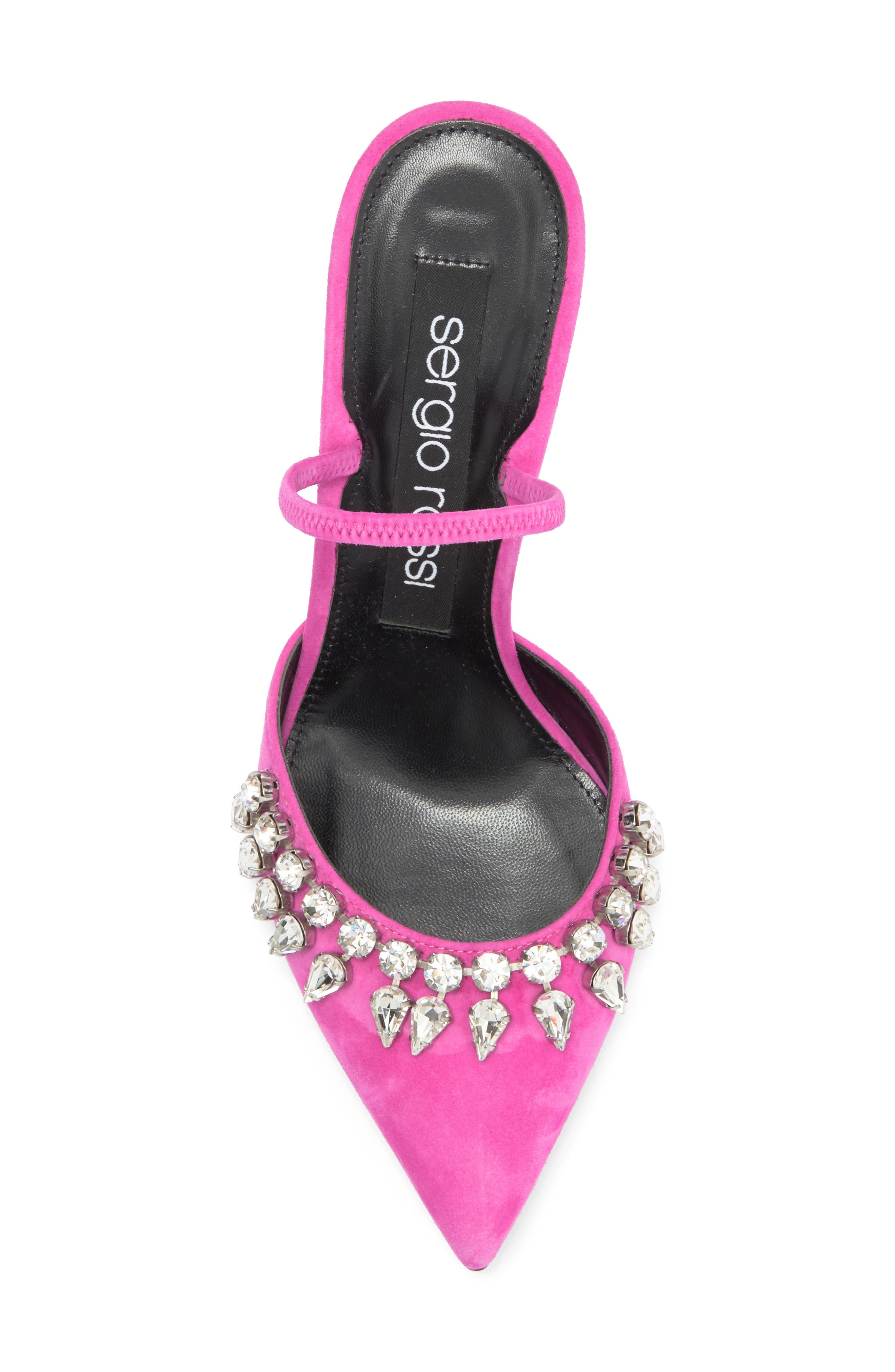 Sergio Rossi Crystal Mule Pump, Alternate, color, 