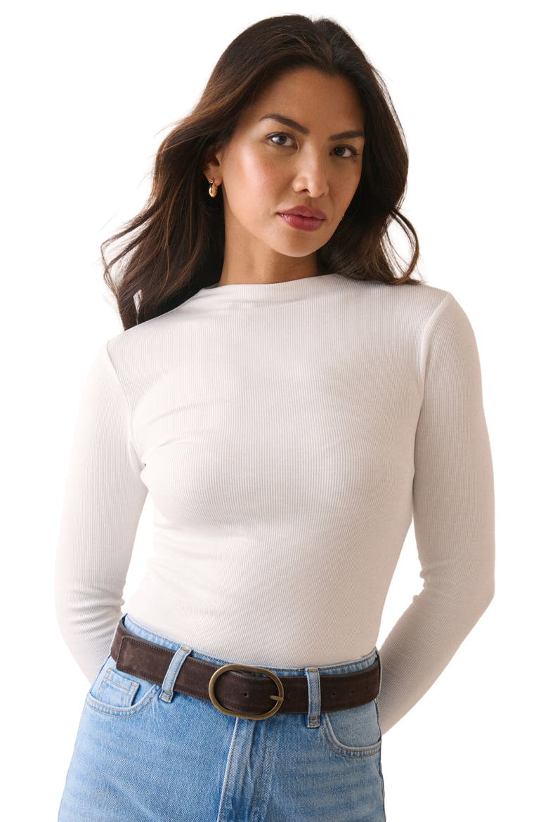 Grown On Rib Top, Alternate, color, CREAM