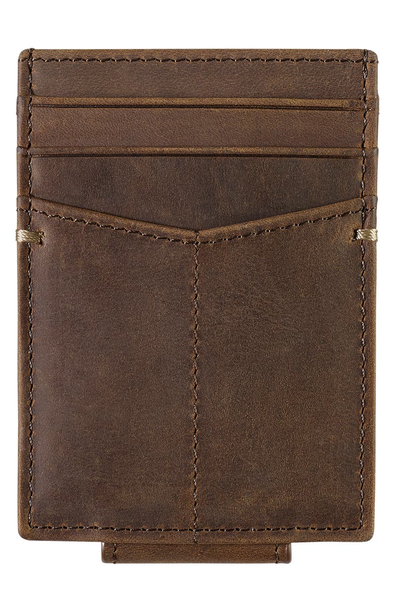 Leather Front Pocket Wallet, Main, color, TAN OILED