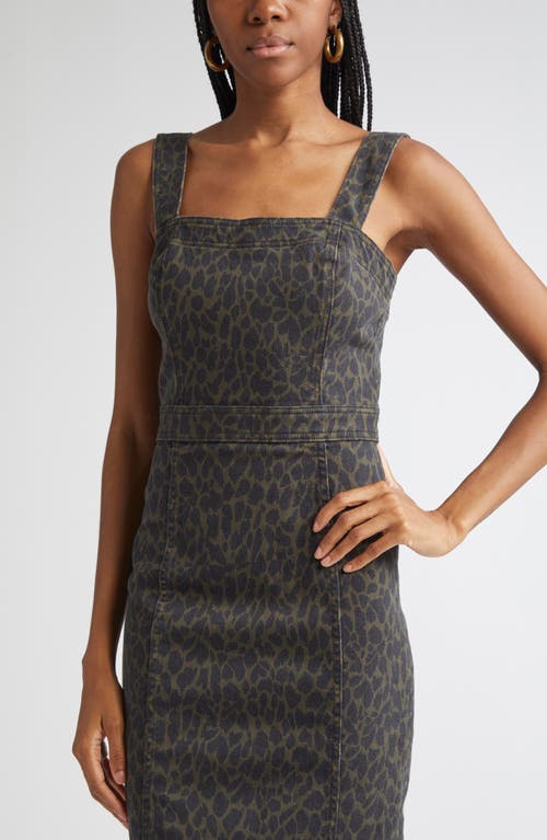 Ramy Brook Tamera Cotton Blend Denim Sheath Dress In Gray