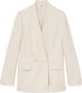 Reiss Juniper Herringbone Double Breasted Blazer