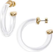 Nordstrom Resin Tube Hoop Earrings