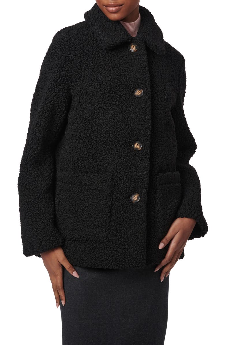 Bernardo Cozy Faux Shearling Barn Jacket, Main, color, 