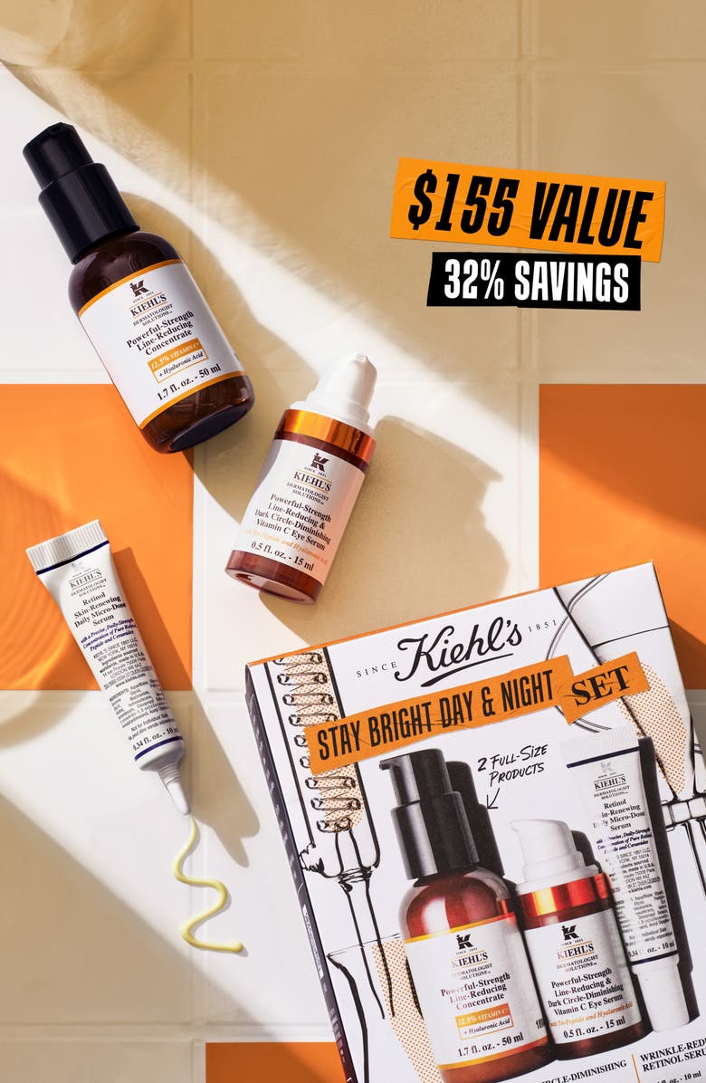Kiehl's Since 1851 Stay Bright Day & Night Set $155 Value, Alternate, color,