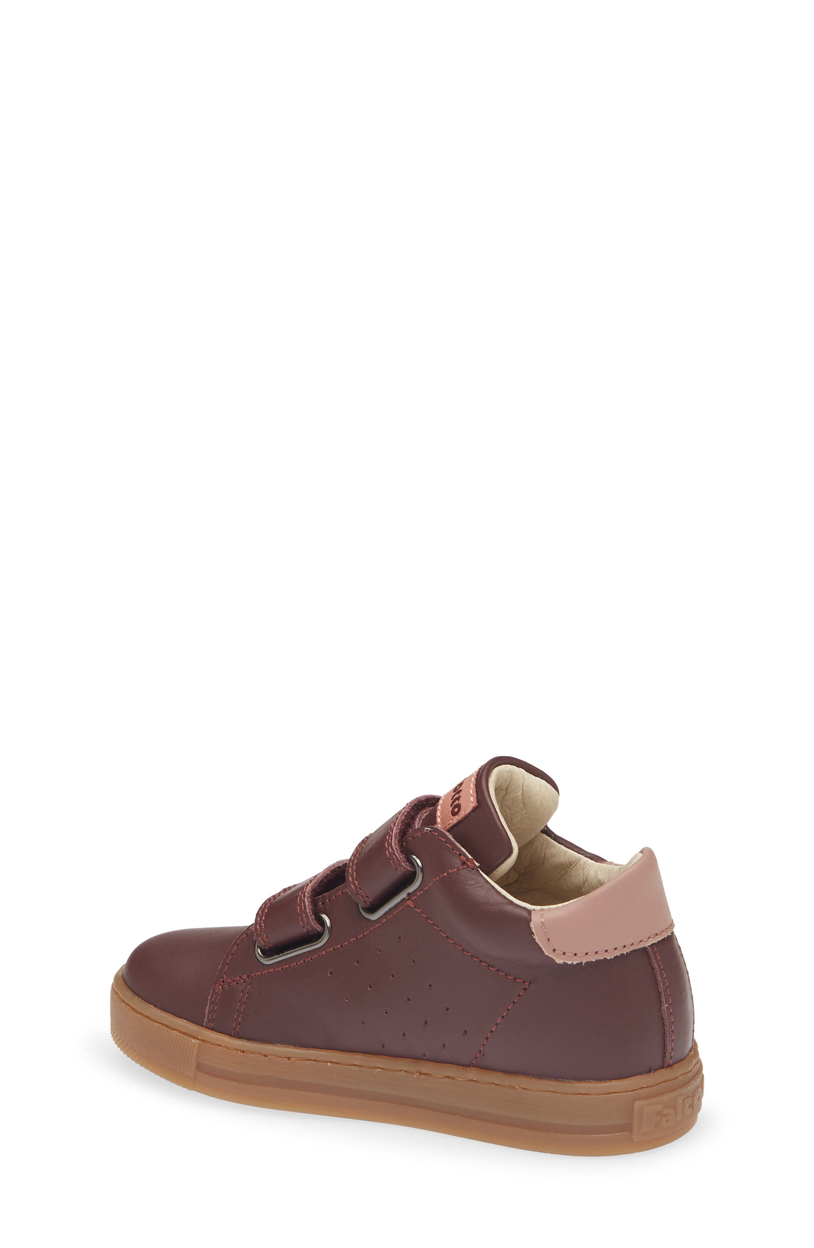 Kids' Salazar Leather Sneaker, Alternate, color, DARK RED