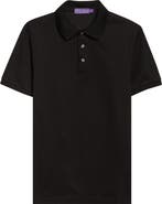 Ralph Lauren Purple Label Embroidered Logo Cotton Piqué Polo