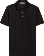 Ralph Lauren Purple Label Embroidered Logo Cotton Piqué Polo
