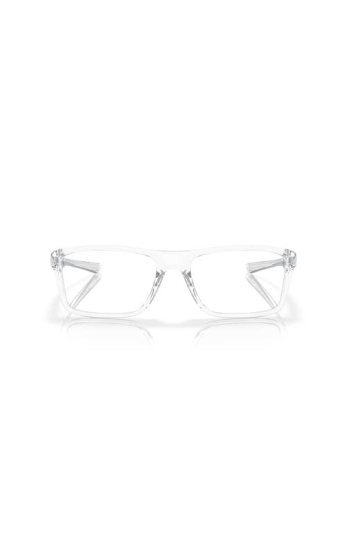 Oakley 55mm Rectangle Optical Glasses In Transparent