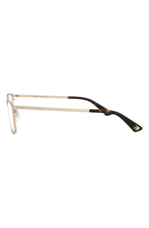 Alexander Mcqueen Mcqueen 51mm Core Square Optical Glasses In Gold Gold Transparent