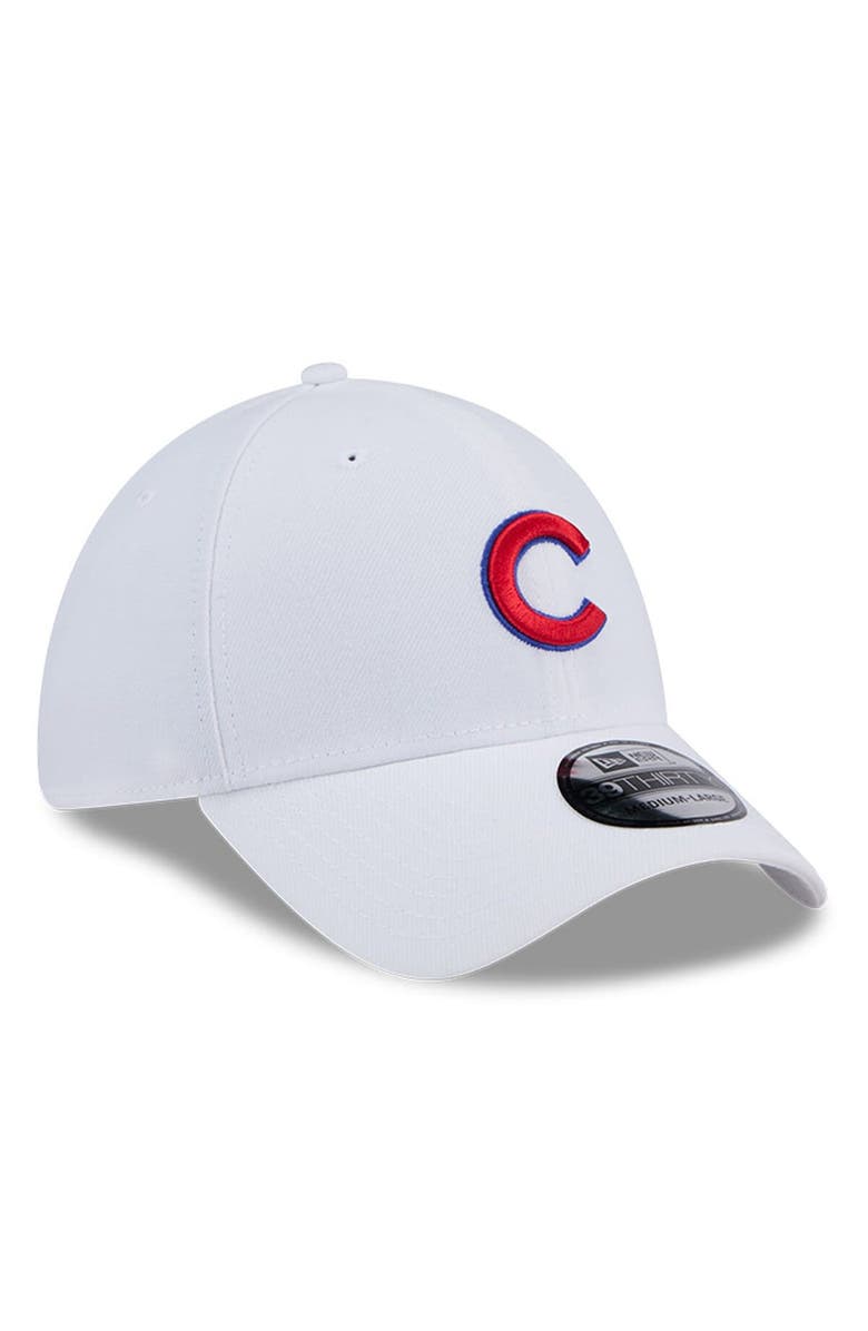 New Era Men
s New Era White Chicago Cubs Evergreen 39THIRTY Flex Hat, Alternate, color, 