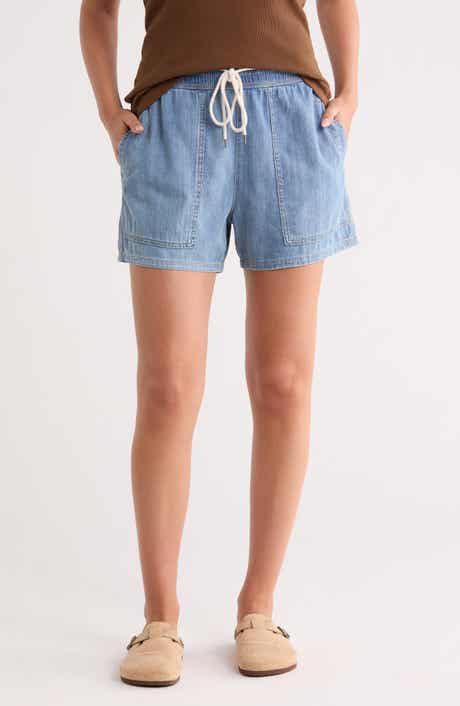 James Perse Drawstring Denim Shorts