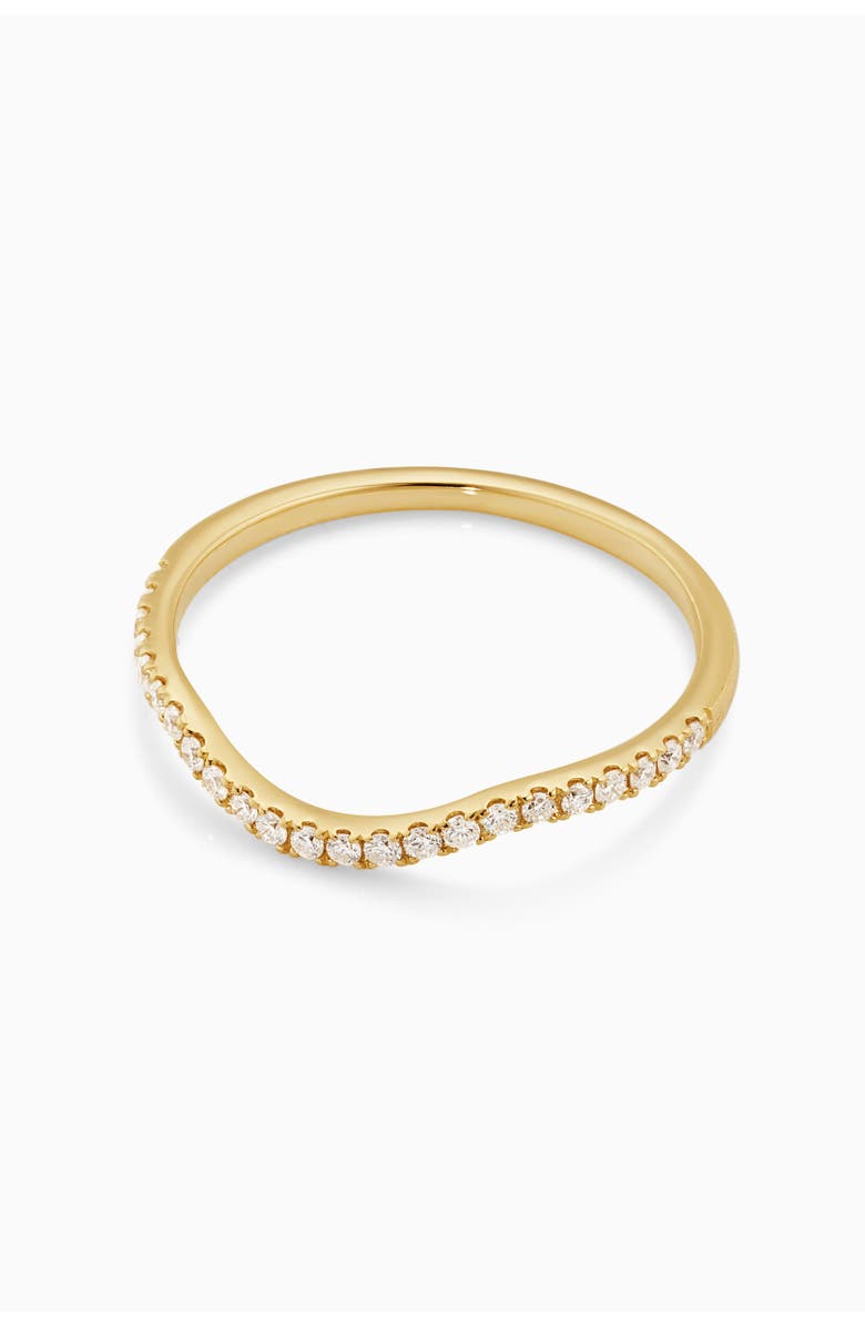 Oradina 10K Gold The Arc Diamond Stack Ring, Alternate, color, Yellow Gold - Natural Diamonds