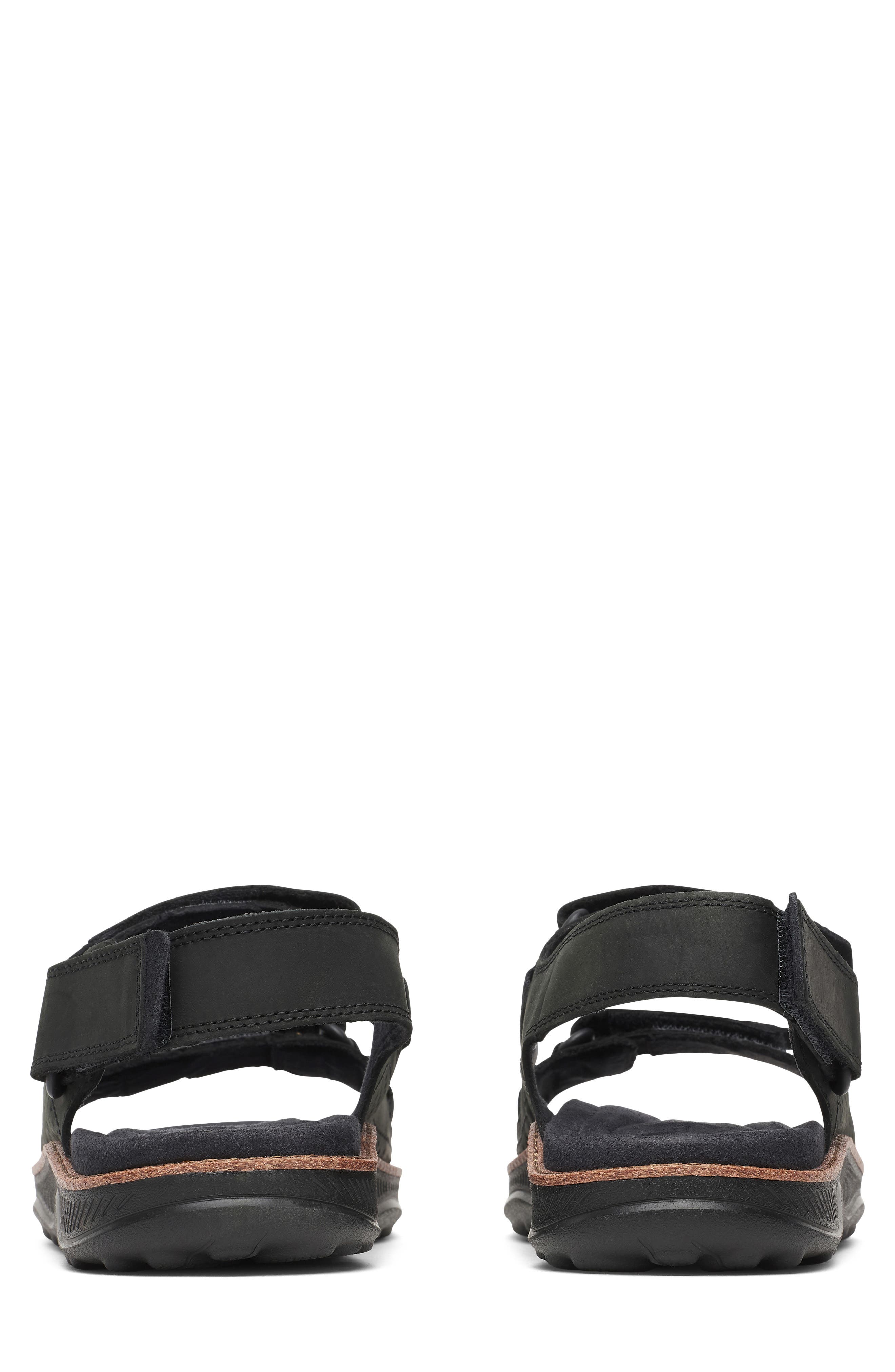 Merrell Cover Quarter Strap Sandal, Alternate, color, Black