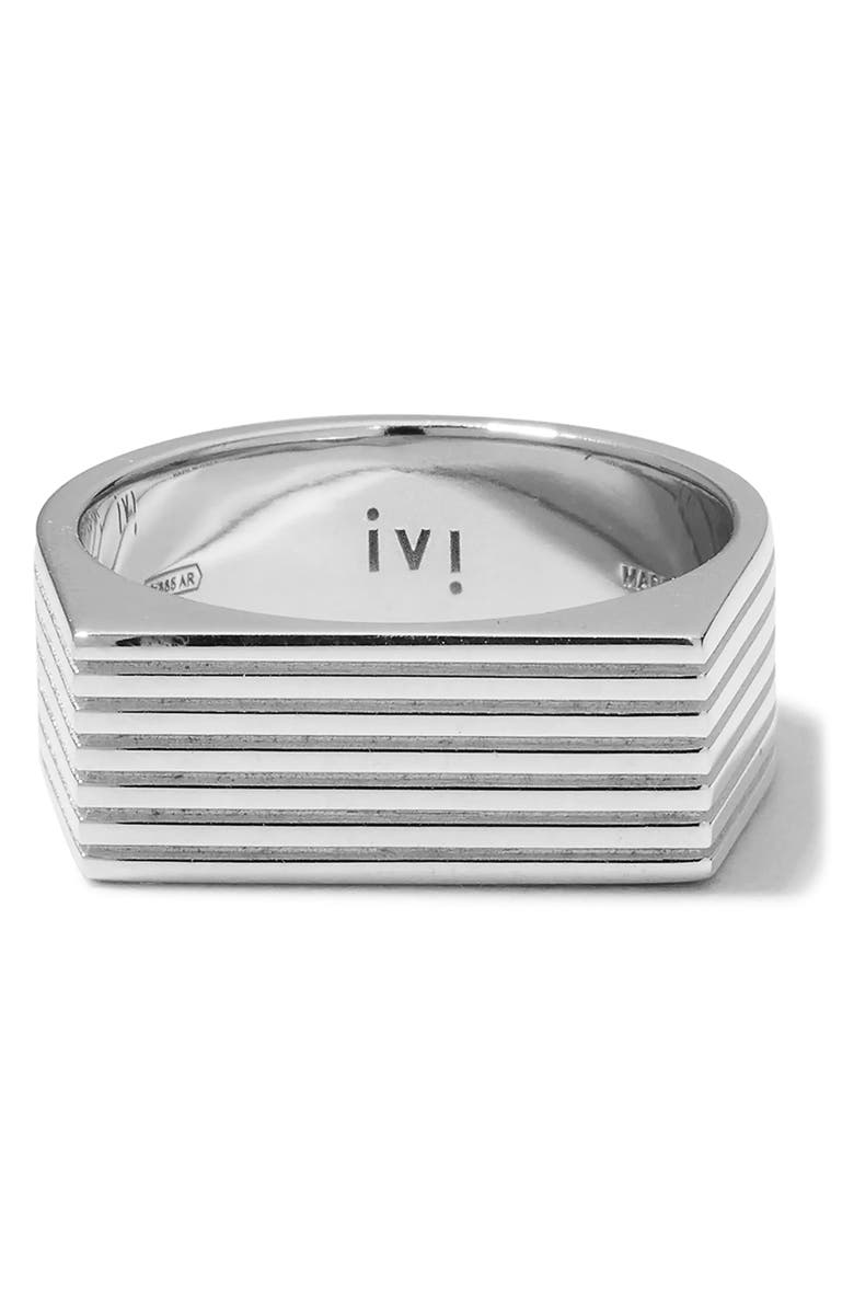 IVI Los Angeles Aurelia Signet Ring, Alternate, color, Silver