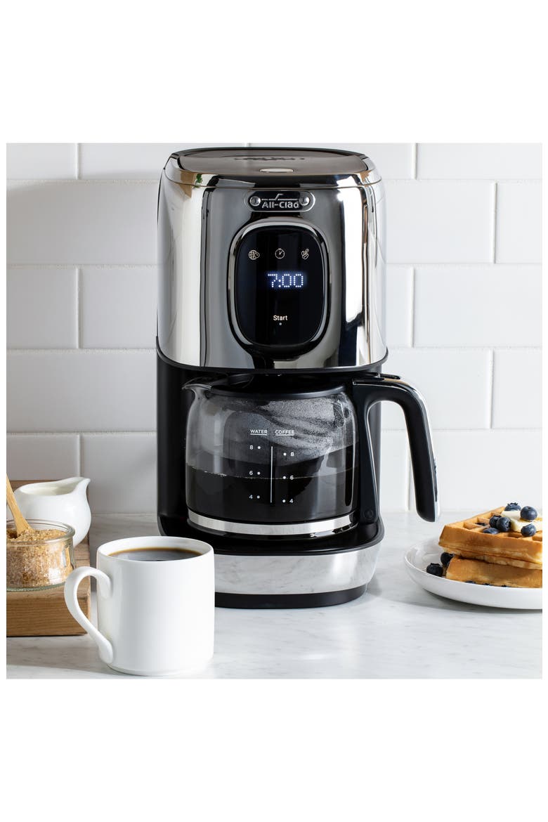 8-Cup Digital Filter Coffee Maker, Alternate, color, STAINLESS STEEL