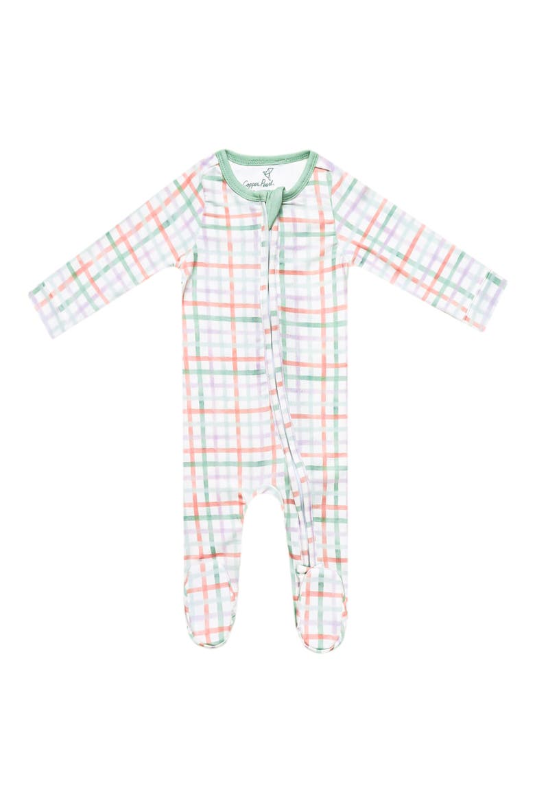 Madelyn Zip-Up Footie Pajamas, Main, color, MADELYN